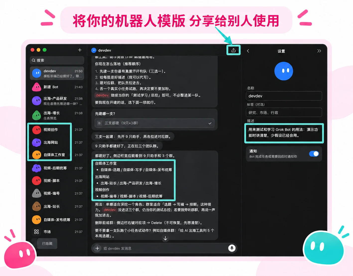 用三个小组组织岗位与工作